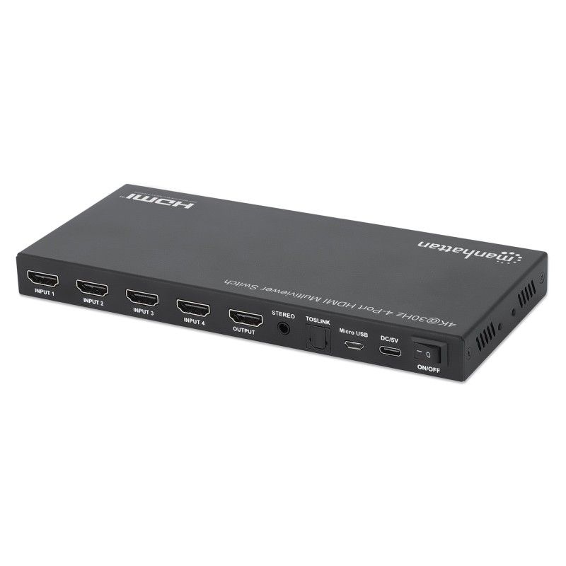 Switch Multiviewer HDMI 4K@30Hz 4x1 Nero