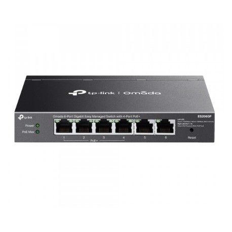 TP-Link Omada ES206GP Switch 6 Porte Gigabit 4 PoE+