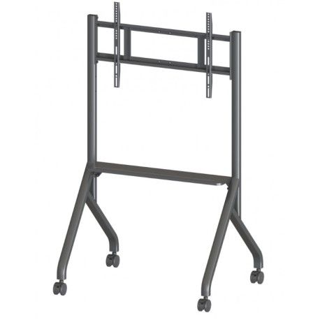 Supporto a carrello da Pavimento per monitor 55-86'' Nero 80kg