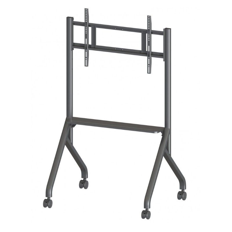 Supporto a carrello da Pavimento per monitor 55-86'' Nero 80kg