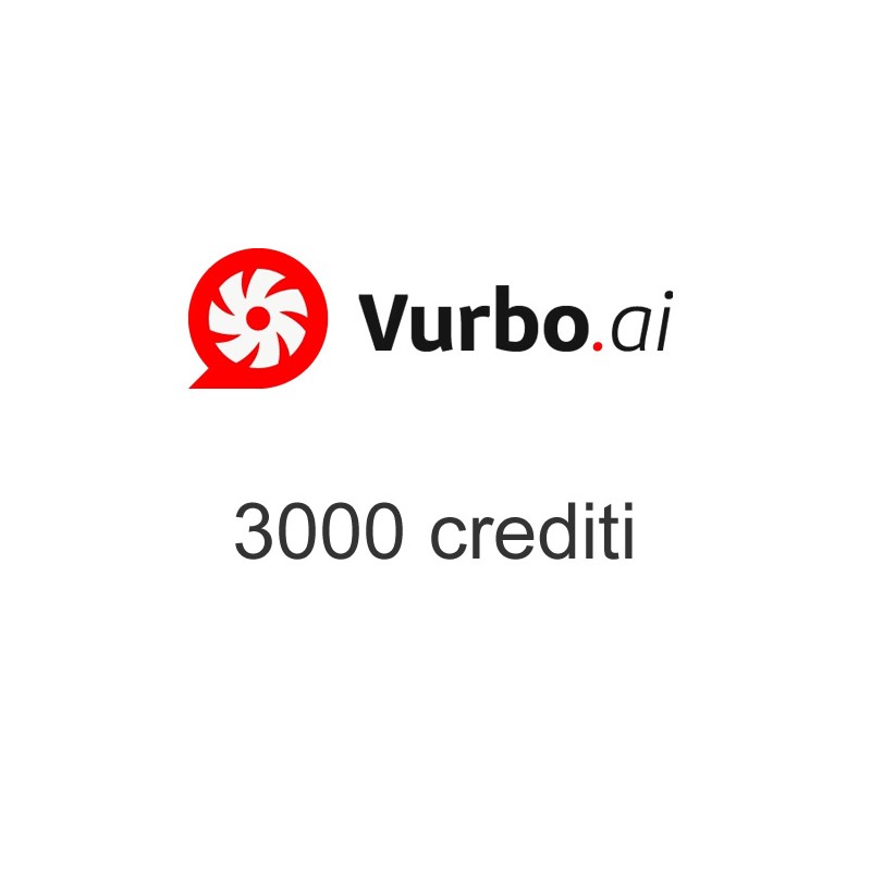 Vurbo Software di trascrizione, sottotitoli traduzione simultanea 3000 crediti