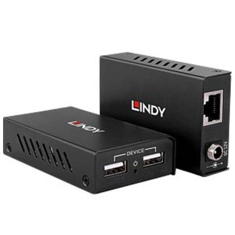 LINDY  Extender USB 2.0 Cat.6 2 Porte 100m