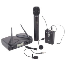 Kit microfoni wireless gelato + bodypack levalier