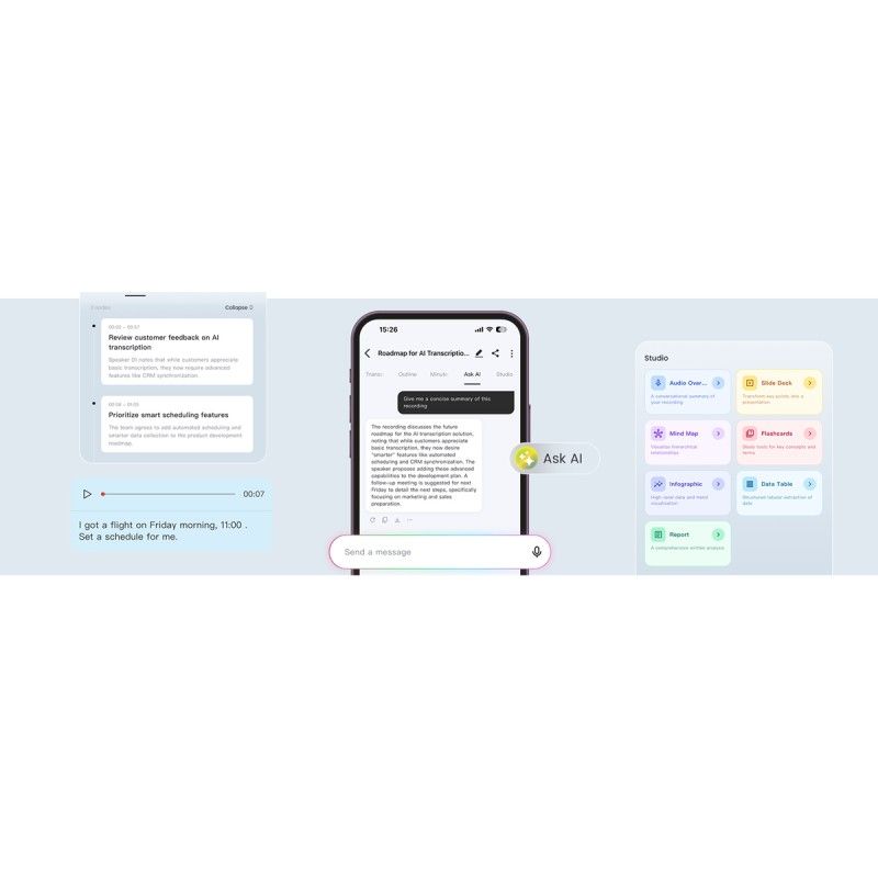 Yeastar Portable AI Assistance Traduttore Trascrizione