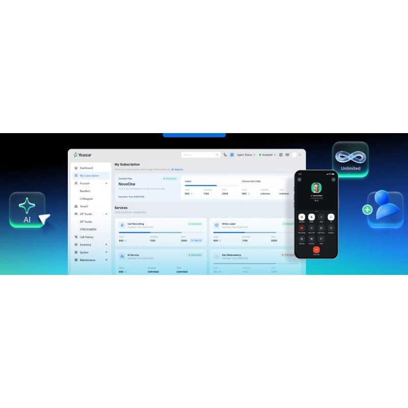 Yeastar NovoOne communications platform AI