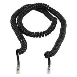 Cavo spiralato 5 metri nero 10 pezzi
