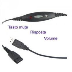 Cavo USB per cuffie telefoniche Ezlight PRO