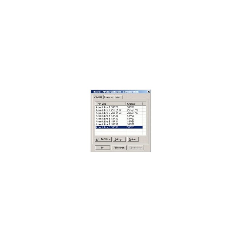 Xtelsio Tapi Driver Asterisk 1-9 (10-90)