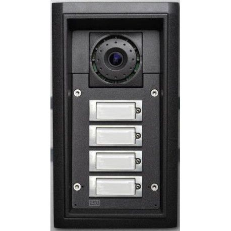 2N videocitofono HELIOS IP Force 4 tasti e telecamera