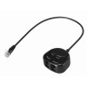 Sdoppiatore per 2 cuffie con tasti mute