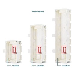 2N VERSO scatola incasso 3 moduli (abbinare a cornice)