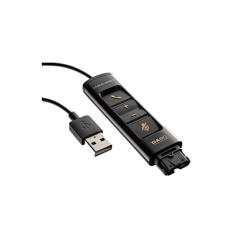 Plantronics DA45 Adattatore QD-USB con controlli in linea UC+