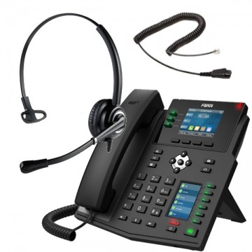 Telefono con cuffia per call center plantronics jabra - Ezdirect
