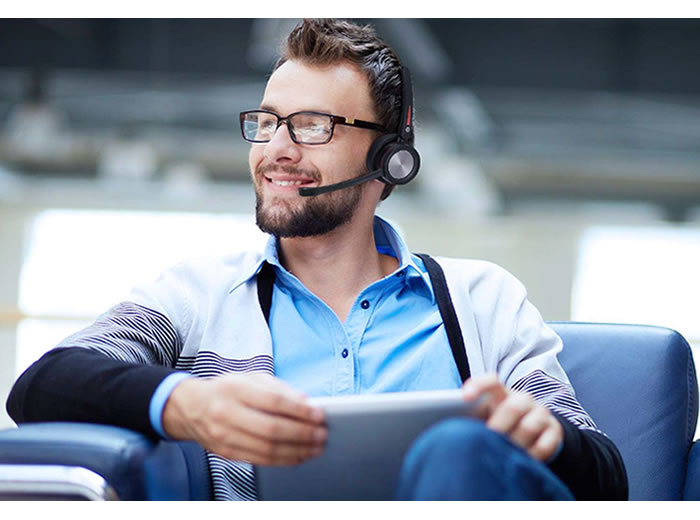 cuffia mono con microfono bluetooth per lavoro agile ezdirect