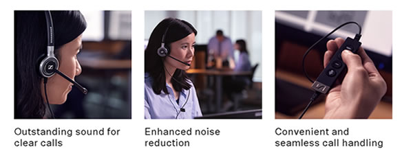 Cuffia sennheiser sc660 anc usb doppia