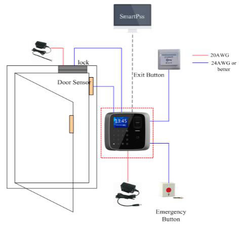 COntrollo accessi dahua asi1212A/v2) fingerprint