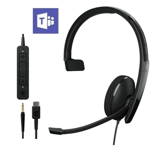 Cuffia epos adapt 135T USB-C II mono teams Cuffia epos adapt 135T USB-C II mono teams