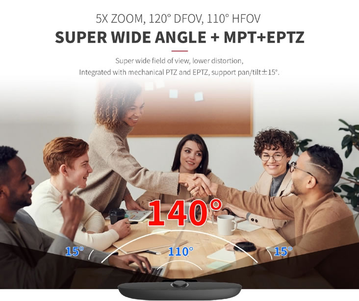 Videocamera USB 4K autoframing voice tracking ezcam