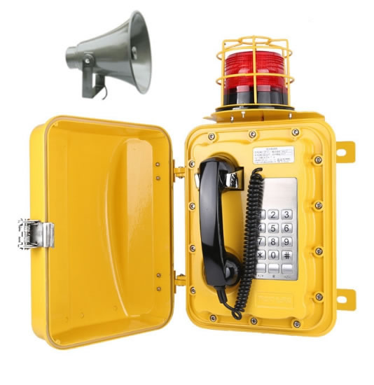 Telefono IP stagno con avviso ottico e altoparlante EZJWAT903 Telefono IP stagno con avviso ottico e altoparlante