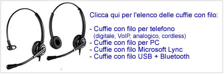 Cuffie con filo per telefono
