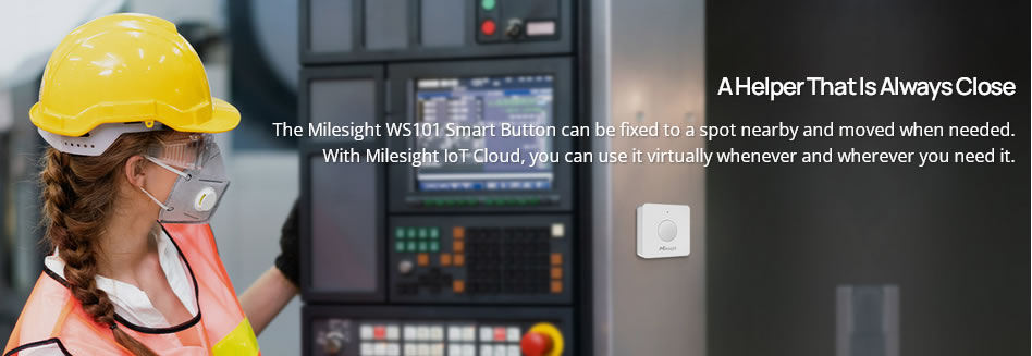 Milesight WS101 smart button lorawan