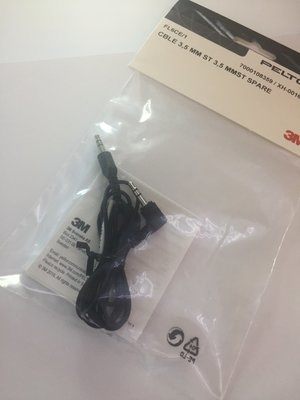 Cavo 3M PELTOR con connettore stereo da 3,5 mm, FL6CE/1 Cavo 3M PELTOR con connettore stereo da 3,5 mm, FL6CE/1