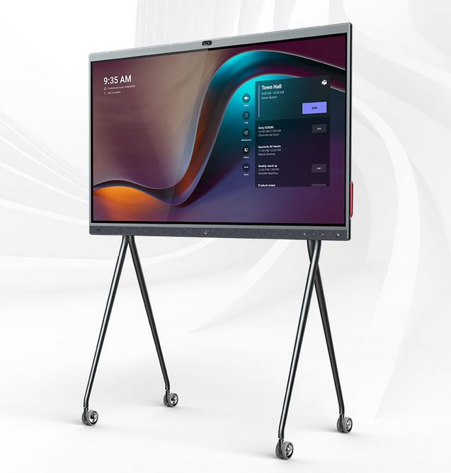 Monitor con AI per sala riunioni Teams Rooms