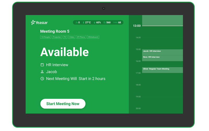 Yeastar DS7310 workplace room display