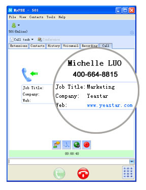 yeastar pop up ippbx pop up client cti