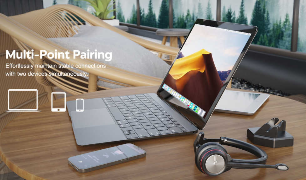 Compatibilit&agrave; cuffie bluetooth pc smartphone ezlight