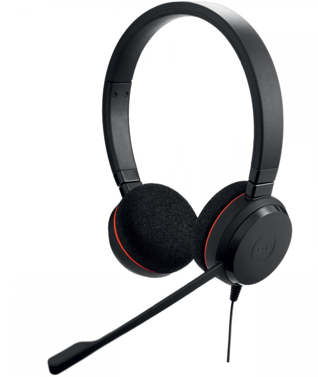 Jabra evolve 20 stereo con adattatore USB e spugna
