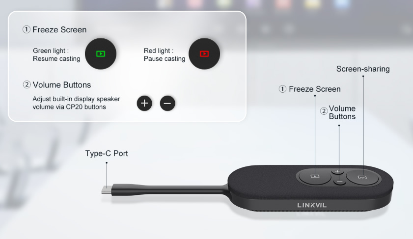 Fanvil Linkvil CP20 4k wireless sharing pod