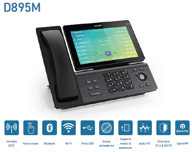 Snom D895M funzioni