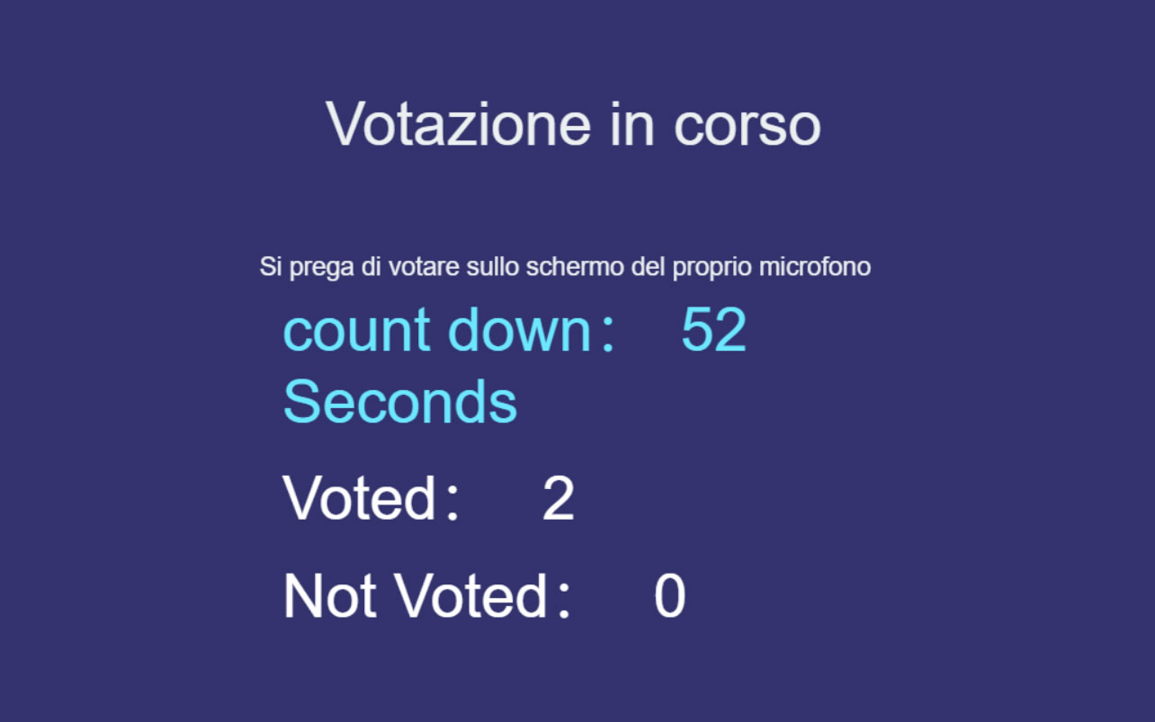 Votazione consiglio comunale