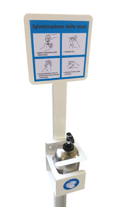 colonnina dispenser erogatore gel 500 ml