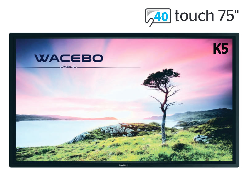 WeTouch K5-75-40T-4K monitor interattivo - Ezdirect