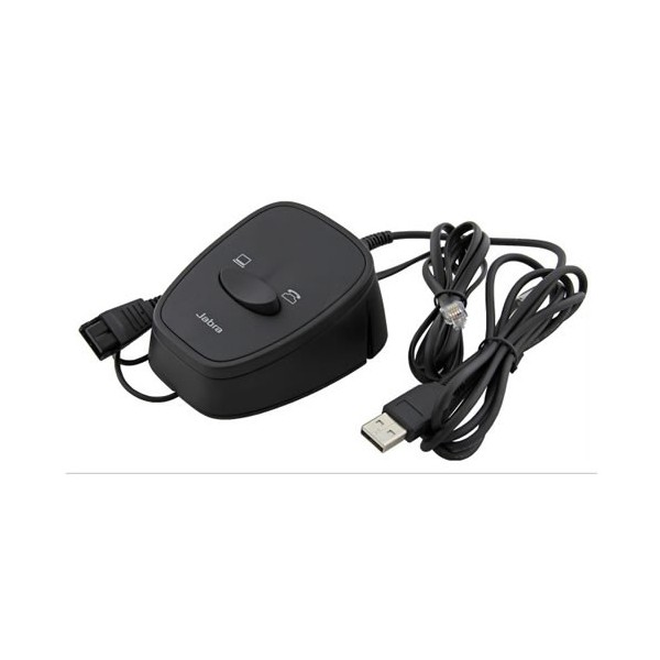 Commutatore Telefono Pc Per Cuffie Telefoniche Plantronics Gn Sennheiser Jabra Ezdirect